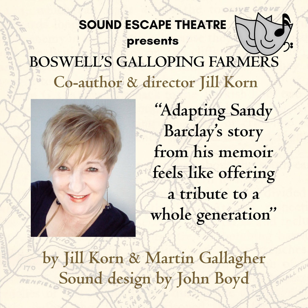 Boswell’s Galloping Farmers audio drama artwork
